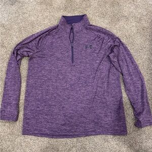 Under Armour Unisex Purple Quarter-Zip lightweight Jacket